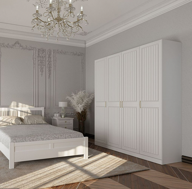 Мэгги Шкаф распашной ШР4 белый