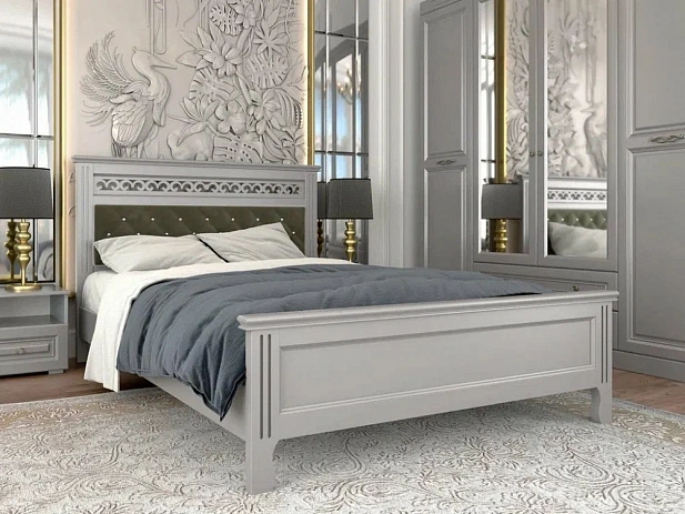 Кровать Грация (антрацит) 140х200