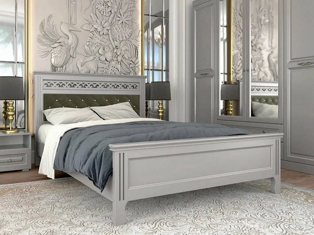 Кровать Грация (антрацит) 140х200