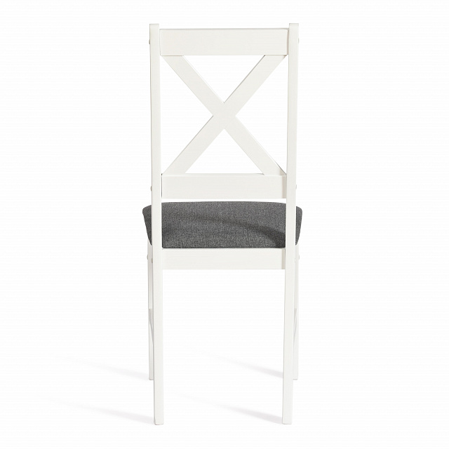 Стул CROSSMAN white/велюр темно-серый