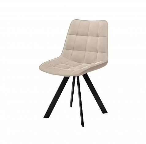 Стул DikLine 229 поворотный, B03 BEIGE, ножки черные