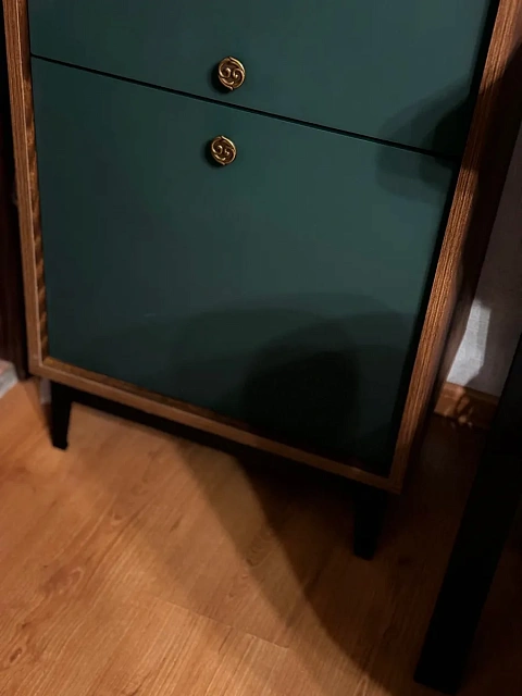 Шкаф-сервант ШКС-1 BRASS Изумруд