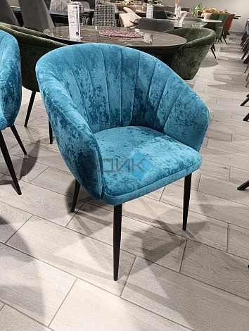 Стул DikLine 441М M19 бирюза, ножки черные